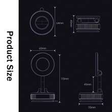 EIGIIS 1pc Rotatable Car Vacuum Suction Cup Phone Holder, Extendable, Foldable, And 360° Rotatable Magnetic Phone Mount - Multicolor - View 6