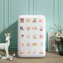 SANRIO 52PCS Cartoon Cute HelloKitty Cinnamoroll Kuromi Mymelody Graffiti Stickers For Bicycle Hand Account Pencil Case Decals - 52PCS - View 5