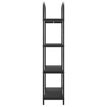 vidaXL Étagère Chêne noir 80 x 30 x 146 cm Bois d'ingénierie - Noir - Voir 6