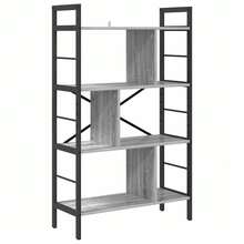 vidaXL Étagère Gris Sonoma 75 x 30 x 123,5 cm Bois d'ingénierie - Gris - Voir 2