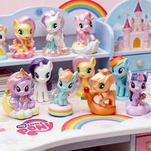 Muñeca de peluche de My Little Pony - Adorable muñeca coleccionable con melena arcoíris y Body de pony colorido, regalo de cumpleaños, accesorio para el cabello con coleta, apto para jugar y exhibir - Multicolor - Ver 1