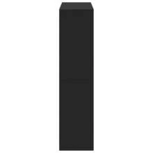 vidaXL Schwarze Trennwand 100x33x135 cm Holzwerkstoff - Schwarz - Übersicht 5