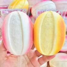 2-Tone Cracked Bread Slow Rebound Squeeze Toy, Sugar Squishy Stress Relief Toy - Multicolor - View 3