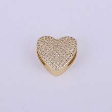 1件新款锆石字母吊坠，优雅魅力，A-Z字母，18k镀金，珠宝制作配件