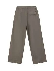 Quần jeans ống rộng phong cách đường phố Mỹ, quần cargo cho nữ, kiểu dáng thường ngày, thích hợp cho mùa xuân. - Màu Khaki - Xem 5