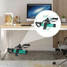 Mini Exercise Bike Pedal Exerciser With LCD Display Portable Folding Trainer Adjustable Resistance Leg Exercise Machine For Home Office Use - 綠色 - 查看 2