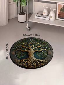 欧美风格逼真 3D 地毯，创意客厅/卧室/电脑室/书房地毯，防污，可机洗（颜色可能因显示效果而略有不同） - 彩色 - 查看 7