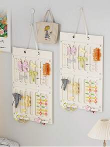 Hair Bow Organizer, Large Capacity Hair Clip Storage Hanger, Scarf And Hat Hanger,Wall-Mounted Bow Holder, Specialized Hair Accessory Storage Rack - Multicolor - View 2