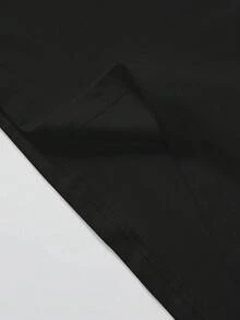 Camiseta de mujer con gráfico de un mapache comiendo pizza, camiseta sarcástica y novedosa, regalo, uso casual, negro primavera/verano - Negro - Ver 4