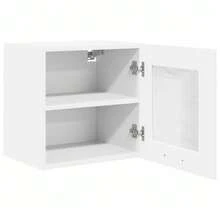 vidaXL Armoire suspendue 2 pcs Blanc 40 x 31 x 40 cm Bois d'ingénierie - Blanc - Voir 6