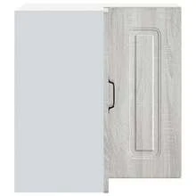 vidaXL Armoire murale d'angle de cuisine Kalmar sonoma gris - Gris - Voir 6