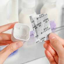 6个装冰箱除臭剂，冰箱空气净化器，活性炭除臭包，竹炭干燥器，适用于冰箱和橱柜，返校用品，春夏精选，伴娘礼物，房间，卧室装饰，海滩，旅行，男士，女士，度假 - 彩色 - 查看 2