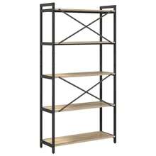 vidaXL Étagère Chêne Sonoma 80 x 30 x 155 cm Bois d'ingénierie - Tabac - Voir 7