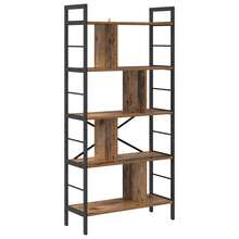 vidaXL Étagère Bois Ancien 75 x 30 x 156 cm Bois d'ingénierie - Tabac - Voir 2