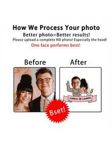 6/12/24pc Customized Wedding Photo Facial Stickers, Personalized Bride And Groom Couple Name Portraits Facial Stickers, Anniversary Wedding, Married Couple Gifts, Anniversary, Newlywed Gift Creativity - Multicolor - View 6