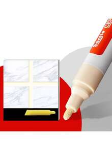 瓷砖填缝笔，适用于厨房/浴室墙地砖的着色和裂缝修补，防水防霉 - 彩色 - 查看 16