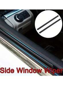 Car Side Window Wipers, Multi-Functional Defogger Wipers, Ultra-Quiet Universal Dual-Blade Wipers, Car Side Wipers, Wiper Blades Compatible With Most Vehicles, Car Accessories, Essential Tools For Driving In The Rain. - A - View 3