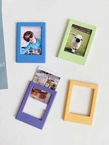 5-20个3英寸磁吸式相框迷你亚克力磁性相框透明亚克力卡片展示架 - 彩色 - 查看 10
