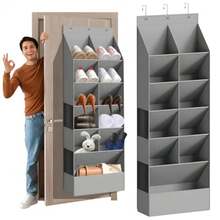 CYPNZapatera Colgante11 Bolsillos Grandes Zapatera Organizador 600D Tela Oxford Organizador de Zapatos sobre la Puerta para Guardar Zapatos Ropa Articulos de Aseo y JuguetesFadhion - 219666165 - Ver 1