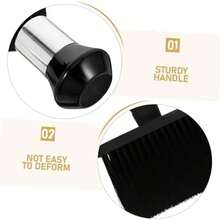2 piezas Cepillo de Cuello para Peluquera Brocha Suave para Talco y Limpieza de Cabello Herramienta Profesional para Salones y Barberas - como se muestra en la figura - Ver 5