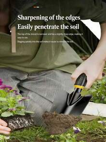 1pc Best-Selling Gardening Hand Tool Set | Wide Trowel/Narrow Trowel/Rake | Durable High-Manganese Steel | Ergonomic Non-Slip Comfortable Handle | Essential For Potted Plant Care And Indoor Gardening Maintenance | Perfect Gift For Gardening Enthusiasts | Designed For Outdoor Activities Including Treasure Hunting, Beach Strolling, Camping And Travel Adventure | Suitable For Indoor And Outdoor Use - Multicolor - View 5