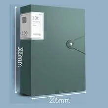 1个A4透明文件袋，活页式文件袋，适用于存放证书、医疗记录和文件整理 - 黑色 - 查看 5
