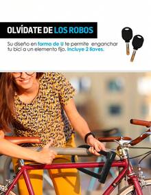 Redlemon Candado para Bicicleta Premium en U Ultra Reforzado Contra Agua - Negro - Ver 4