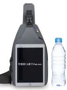 Men's Waterproof Multifunctional Chest Backpack For Outdoor Camping And Hiking - Black 72616 - View 4