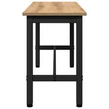 vidaXL Banc de salle à manger Chêne artisanal 100 x 32,5 x 48,5 cm - Tabac - Voir 5