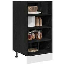 vidaXL Mobile da cucina basso Chêne nero 40 x 44,5 x 81,5 cm - nero - Visualizzare 3