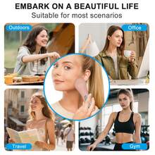 Facial Cleansing Brush: Portable Waterproof Rechargeable Silicone Facial Cleansing Brush With 6 Adjustable Speeds And 2 Cleaning Modes. Suitable For Both Men And Women, This Electric Brush Provides Deep Cleansing, Removes Blackheads, And Exfoliates. - Hồng - Xem 9