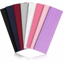 8PCS Summer-Exclusive Non Slip Sports Elastic Soft Running Fashion Headbands Absorb Sweat For Women & Men Working Out, Travel Workout Hair Band Running Hair Accessories Yoga Head Scarf Sport Sweatband - Multicolor - View 18