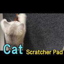 11.81*11.81*1.57 Cat Wall Scratcher Mat With Nano Tape,Anti Cats Scratch Furniture Couch Carpet Corner Protector For Indoor,Trimmable Cat Scratching Pad Board Sofa Replacement - one-size - View 3