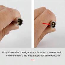 Vintage Aluminum Extendable Holder - Long Extendable Holder Women 1920s Costume Cosplay Halloween Costume, Cosplay Photo Prop 1 Pcs Pink - ROSE PINK - View 6