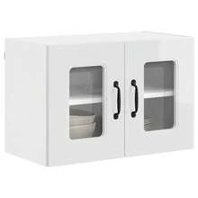 vidaXL Armoire de cuisine Kalmar 2 pcs Blanc brillant 60 x 31 x 40 cm - Blanc - Voir 3