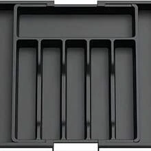 1pc Extra Large Expandable Cutlery Storage Box, Food & Utensil Organizer, Adjustable Drawer Organizer For Kitchen Tools (Suitable For Spoons, Forks, Knives) - Multicolor - View 8
