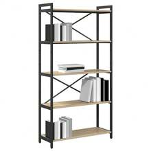 vidaXL Étagère Chêne Sonoma 80 x 30 x 155 cm Bois d'ingénierie - Tabac - Voir 3
