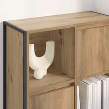 vidaXL Bibliothèque Chêne artisan 68 x 30 x 108,5 cm Bois d'ingénierie - Tabac - Voir 4