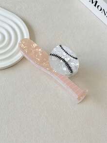 1pc Women's Sports Style Faux Baseball Claw Clip, Ponytail Holder Hair Accessory Hair Claw, Suitable For Sports Events, Daily Outings, Elegant Bohemian Hair Styling Accessory - Multicolor - View 13