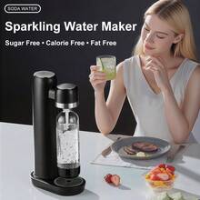 Home Use Soda Maker 1000ml Capacity, Universal Compatibility With All Screw-In 60L CO2 Cylinders, DIY Sparkling Water Machine - Black - View 2
