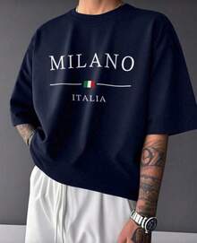POLARBEAR Camiseta Básica Milano Algodão Camisa Costura Reforçada Unissex StreetWear - Azul Marinho - Visão 6