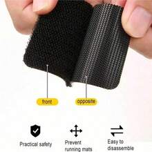 20 miếng băng dính gai màu đen, dải băng dính gai có keo dán, khóa dán chống trượt vô hình cho thảm sàn xe hơi - 20 bộ, mỗi bộ 40 miếng dán khóa dán. - Xem 12