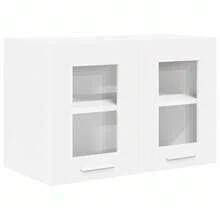 vidaXL Armoire suspendue 2 pcs Blanc 60 x 31 x 40 cm Bois d'ingénierie - Blanc - Voir 5
