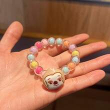 Disney Pulsera de pareja linda con cuentas de colores de gelatina y diseño de Zootopia - Multicolor - Ver 9