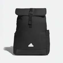 Ba lô adidas có nắp gập, dây đeo vai điều chỉnh được, kiểu dáng unisex, kiểu đôi, màu đen. - màu đen - Xem 5