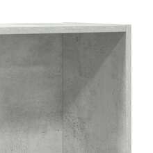 vidaXL Bibliothèque/Buffet Gris béton 66x30x130 cm Bois d'ingénierie - Gris - Voir 8