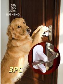 1个安全门锁 - 防误开锁装置，带背胶，多功能门闩锁，适用于门和把手，防止意外事故，增强家居安全，耐用塑料结构 - 易于安装，无需钻孔的粘性门把手锁，确保室内门安全（颜色随机） - 彩色 - 查看 13