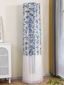 1pc Cylindrical Air Conditioner Dust Cover, Universal Top Lid Cloth, Can Start AC Without Removing Dust Cover