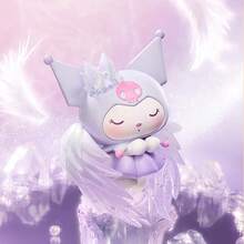Miniso Sanrio Sun & Moon 系列盲盒裝飾品，可愛卡通設計，精緻造型設計，便攜式桌面/房間裝飾，時尚可愛公仔，可愛生日禮物，PVC材質（1件隨機發貨） - 彩色 - 查看 9