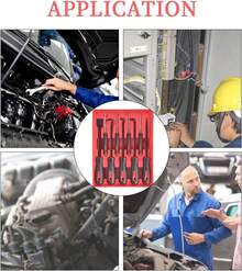 Juego De 9 Púas Y Ganchos De Precisión Con Raspador, Desarmadores Ganchos Ganzuas De Precision Aceite Coche, Kit De Herramientas Telescópicas Magnéticas, Juego De Herramientas De Gancho Mecánico Para Quitar Accesorios Electrónicos Automotrices - A - Ver 10